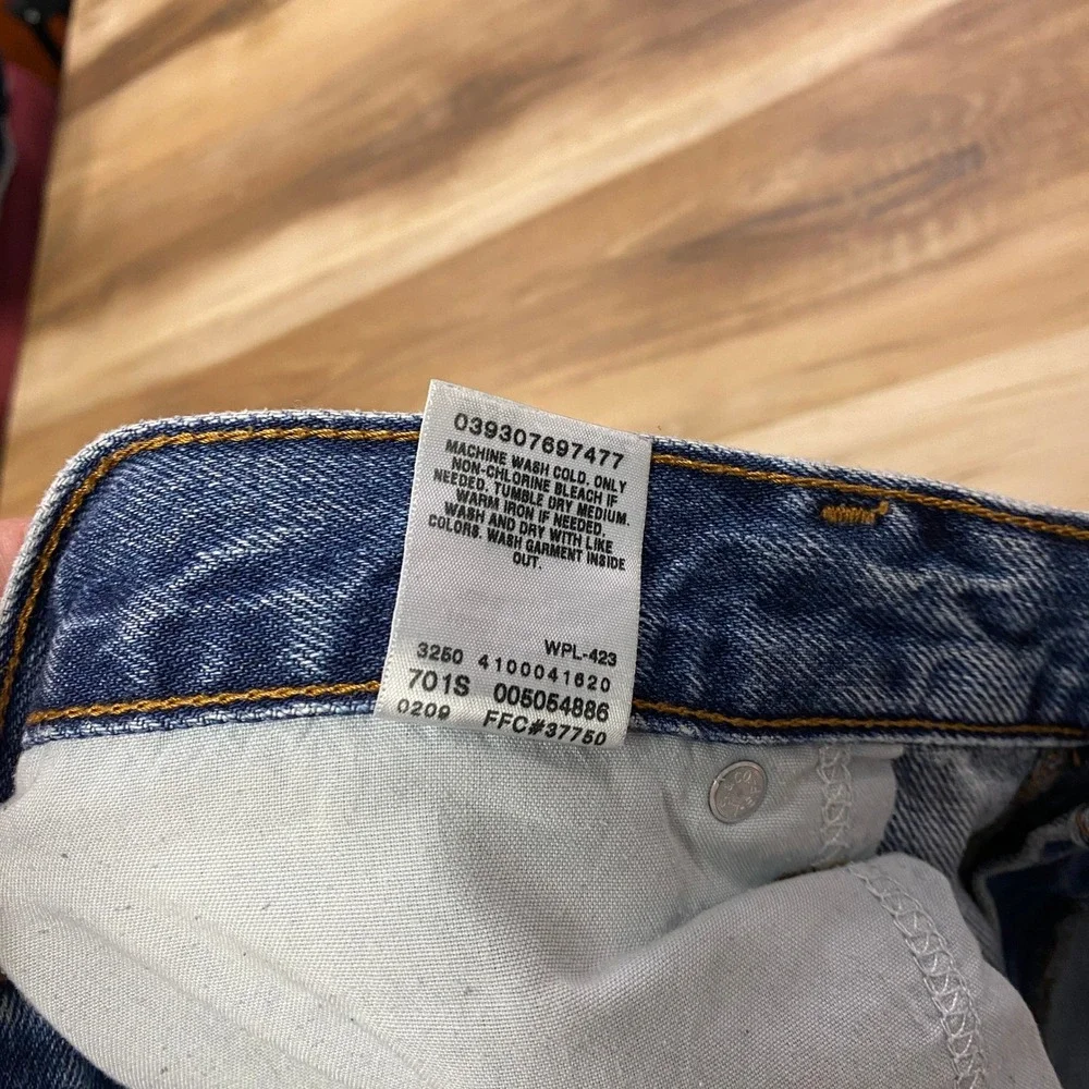 Levi's 505 Regular Fit Jeans 38x32 Denim Straight Leg Blue